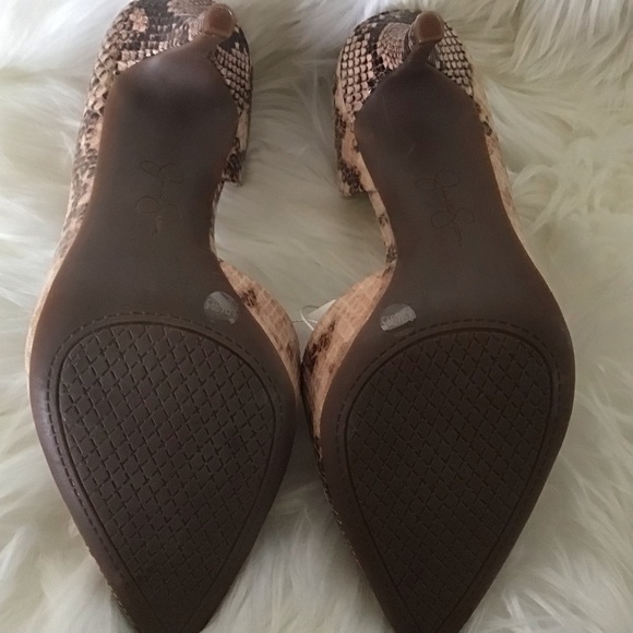 JP Lovvey3 snake print d’orsay style Jessica Simpson 3.5” heel Stiletto 8.5 NWT - Picture 7 of 9